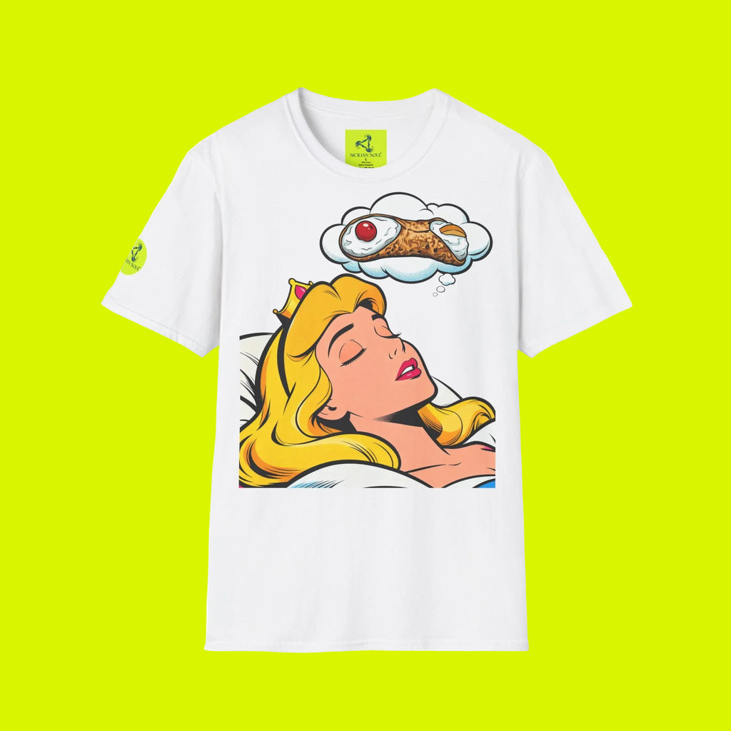 T-Shirt Pop-Art "La Principessa e il Cannolo"
