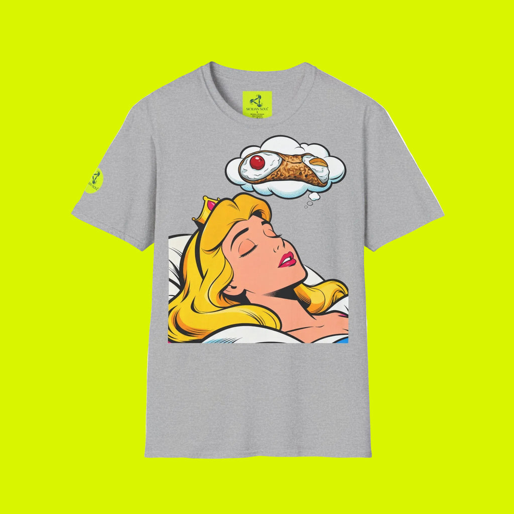 T-Shirt Pop-Art "La Principessa e il Cannolo"