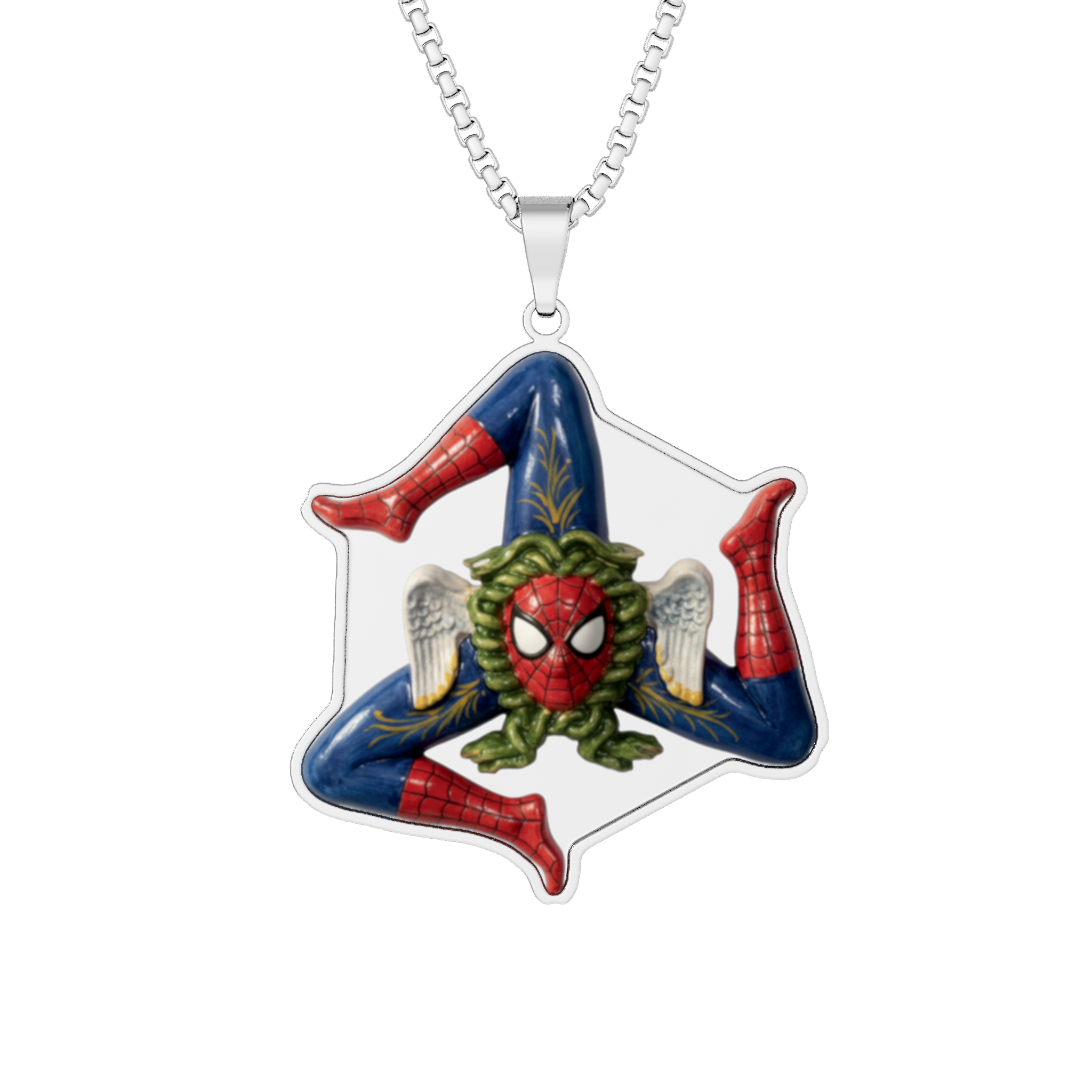 Iconic Sterling Silver Photo Pendant Necklace