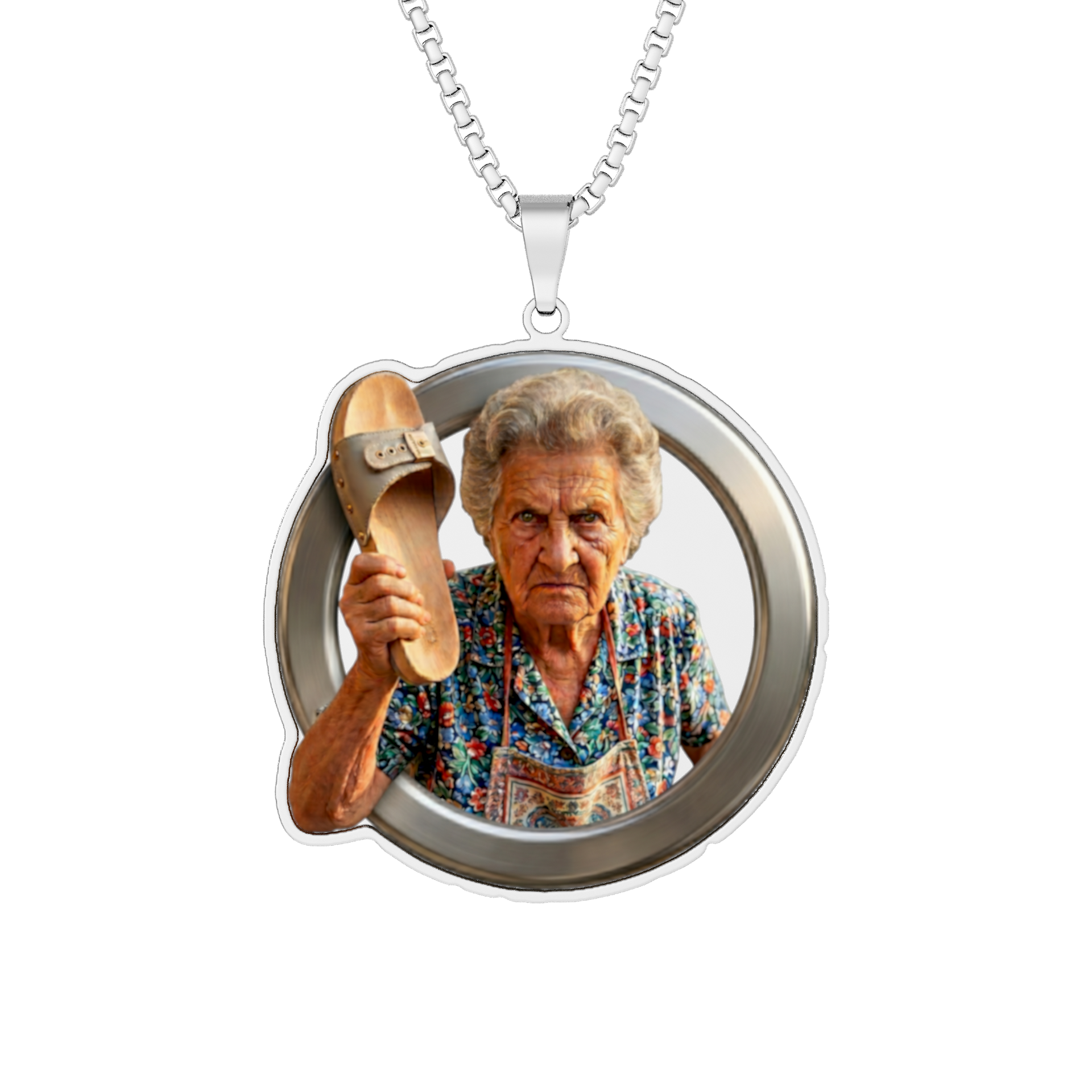 Iconic Sterling Silver Photo Pendant Necklace – Sicilian Soul™